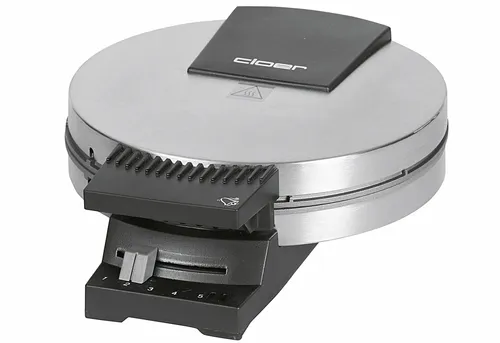 Cloer 189 Waffeleisen für Herzwaffeln - Waffeleisen mit Doppelbeschichtung für perfekte Waffeln, 16 cm Größe, optische & akustische Fertigmeldung, ideal für große Mengen und einfache Reinigung.