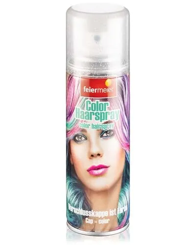 Feiermeier Color Haarspray Farbspray 125 ml (Glitter Silber, Einheitsgröße)