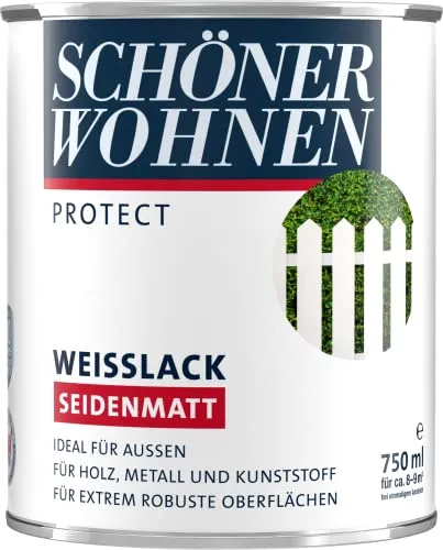 Schöner Wohnen Protect Weißlack seidenmatt 750 ml