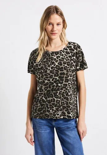 Street One Damen A323345 Shirt mit Leo-Muster von Street One
