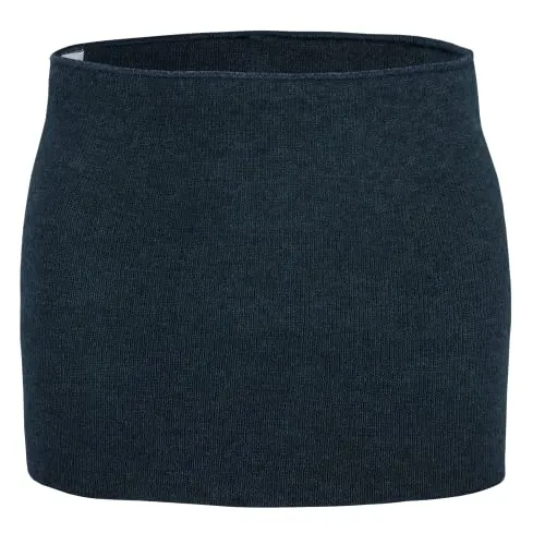wobera Leib- und Nierenwärmer aus Wolle/Seide, marine - Nierenwärmer für Damen, aus 68% Schurwolle und 28% Seide, bietet optimale Wärme und Tragekomfort, ideal für kalte Tage.