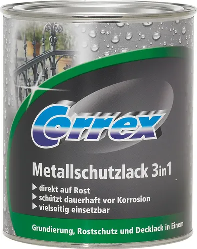 Super Nova Correx Metallschutzlack 3 in 1 250 ml weiß