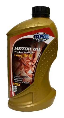 MPM 1Liter 0W-30 Premium Synthetic Longlife II Motoröl, ACEA A5 / B5, SAE 0W30