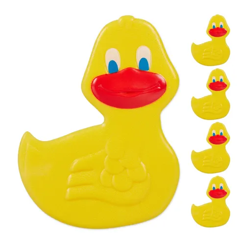 Badewannen sticker kinder Dusch Aufkleber Rutschstopper Ente PVC gelb 30 Stück
