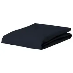 Essenza Spannbettlaken Premium Percale, Perkal, Gummizug: rundum, (1 Stück), Uni Baumwollperkal blau 90 cm x 200 cm