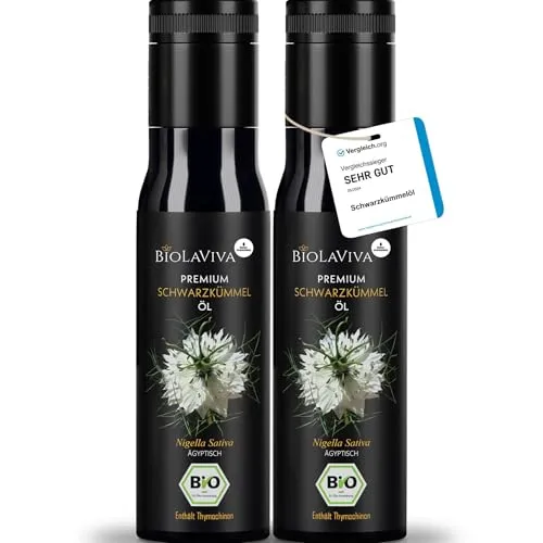 Premium Bio Schwarzkümmelöl – 100% Nigella sativa aus Ägypten - Kaltgepresstes Bio Schwarzkümmelöl mit hohem Thymochinongehalt, laborgeprüft und lichtgeschützt im MIRON Violettglas – für maximale Frische und Qualität.