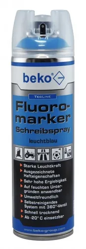 beko TecLine Fluoromarker Schreibspray 500 ml LEUCHTBLAU
