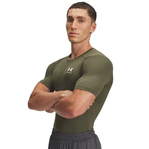 Under Armour Herren HeatGear Kompression Kurzarmshirt in grün von Under Armour®