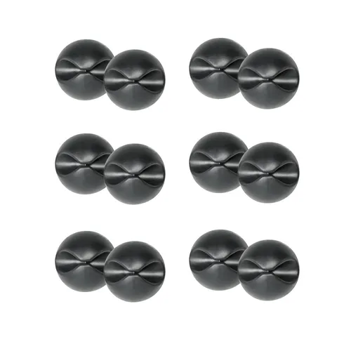 12x ARLI Kabelhalter schwarz selbstklebend