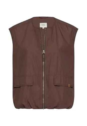 camel active Damen Weste mit Reißverschluss Braun