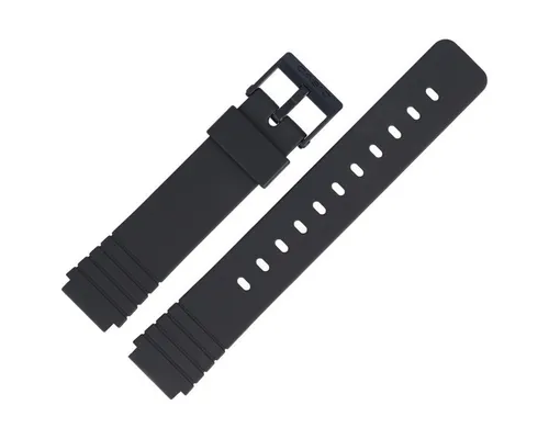 CASIO Uhrenarmband 16mm Kunststoff Schwarz MW-57