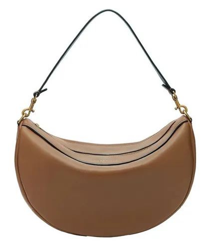 Liebeskind Berlin Women's M Hobo M, Dark Clay - Damen-Schultertasche aus hochwertigem Leder mit Reißverschluss, ideal für stilvolle Auftritte und praktische Aufbewahrung.