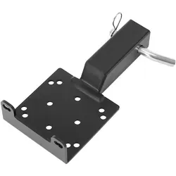 VEVOR Universal-Halterung für Anhängerkupplung, 1633 kg Tragkraft, Seilwinde Montageplatte für 50,8 mm Empfänger, 2 & 4 Bolzenlöcher, Stahl pulverbeschichtet, für Mountainbikes, UTV, LKWs, Schwarz