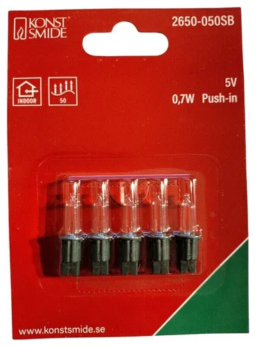 Konstsmide Miniatur-Lichterkette Lämpchen 5er Set von Konstsmide