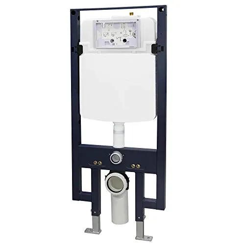 WC-Vorwandelement G3008 inkl. Betätigungsplatte - Modell wählbar, Betätigungsplatte:Modell 4112 weiß matt