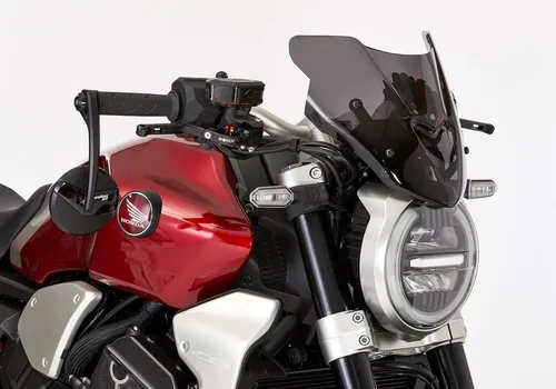 ERMAX Naked-Bike-Scheibe für Honda CB 1000 R (2018-2020) - Hochwertige Windschutzscheibe für optimierten Fahrkomfort, vorgebohrt mit ABE, ideal für Straßenmotorräder und Tuning-Fans.