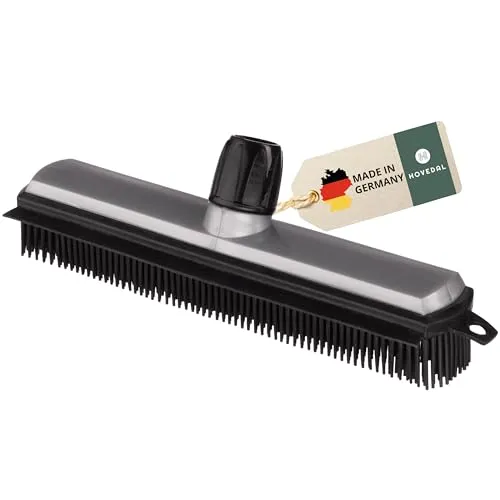 Gummibesen, Besen mit Gummiborsten, Kehrbesen aus Gummi, Ideal bei Staub Haaren und Tierhaaren, Friseurbesen
