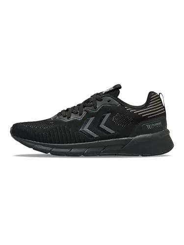 hummel Unisex Reach TR Flex Sneaker, Black/Black, 38 EU - Damen-Outdoor-Fitnessschuhe mit flexibler Sohle für optimalen Komfort und Bewegungsfreiheit bei jedem Schritt.