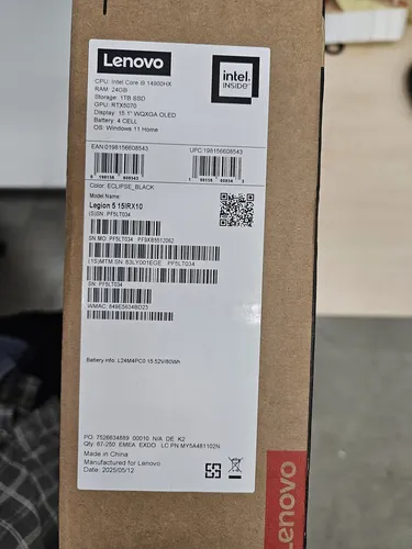 LENOVO Legion 5 15IRX10 Gaming Notebook