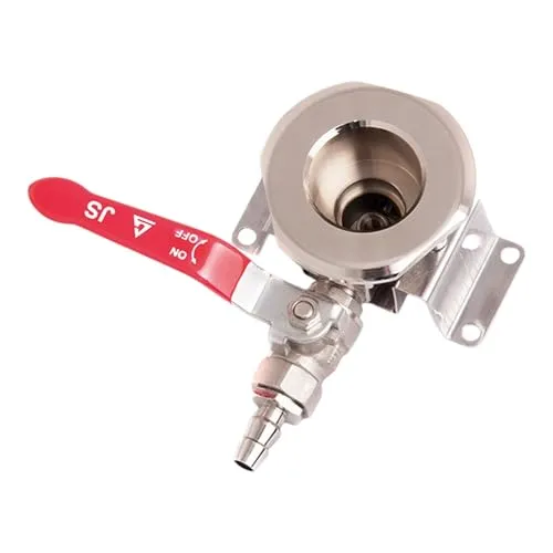 Reinigungsadapter Spüladapter für Bierzapfanlagen - BieTal Spüladapter für KEG Zapfkopf KeyKeg, ideal zur effektiven Reinigung von Bierzapfanlagen durch Wasserdruck. Einfache Montage und Wandbefestigung möglich.