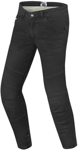 Bogotto Streton Motorrad Jeans, schwarz, Größe 32 34 für Männer - Motorradhosen mit Slim Fit und angenehmer Passform, ideal für Sicherheit und Stil auf der Straße.