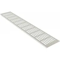 MS Beschläge Lüftungsgitter Alu 100 x 200 mm Silber F1 Eloxiert Belüftung