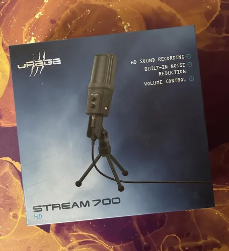 URAGE STREAM 700 HD Mikrofon - Hochwertiges Gaming Tischmikrofon - Mikrofon für Gaming und Podcasts mit einstellbarem Ständer, flexibler Montage und kompaktem Design. Ideal für klare Sprachübertragung.