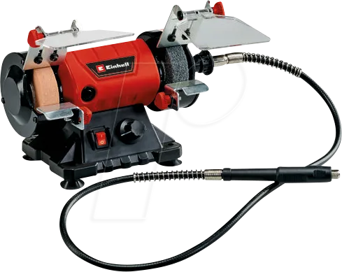 Einhell Doppelschleifer TC-XG 75 Kit - 150 W, 75x10x20 mm Schleifscheiben, inkl. 85-tlg. Set mit flexibler Welle und verschiedenen Aufsätzen