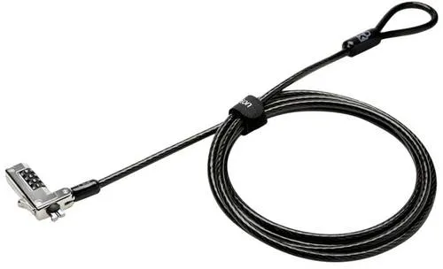 Kensington Laptop Schloss K60600WW - Slim-Kombinationsschloss für ultraflache Laptops, 1,8 m schnittfestes Kabel für optimalen Diebstahlschutz