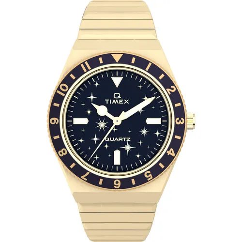 Timex Q Celestial Gold Damen Armbanduhr TW2V53600