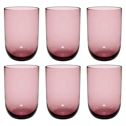 like. by Villeroy & Boch Like Glass Longdrinkbecher 6er Set in pink von like. by Villeroy & Boch