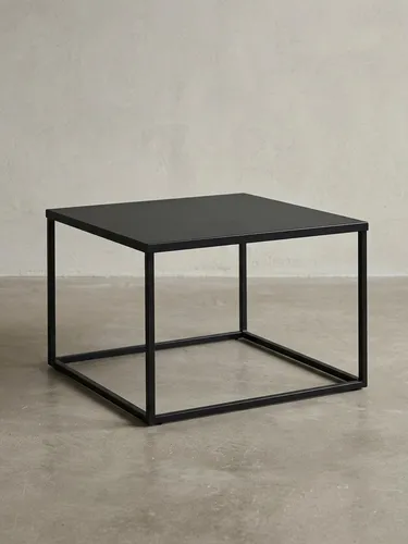 Kadima Design Quadratischer Couchtisch in Marmor-Optik - Moderner Couchtisch im Industrial-Stil mit pflegeleichter Marmor-Optik und stabilem Metallgestell, ideal für stilvolle Wohnzimmergestaltung.