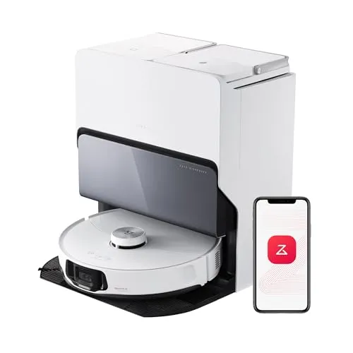 roborock S8 MaxV Ultra Saugroboter - Saugroboter mit Wischfunktion und 10.000 Pa Saugkraft, FlexiArm Design für gründliche Eckenreinigung, All-in-One-Dock mit Heißwasser-Moppwäsche für minimalen Wartungsaufwand.