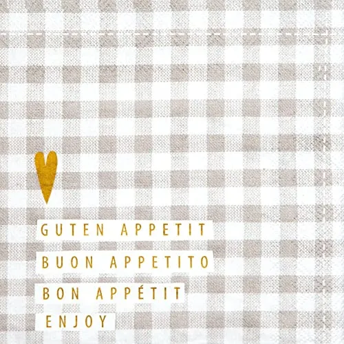 Unbekannt Serviette Guten Appetit in grau von Räder