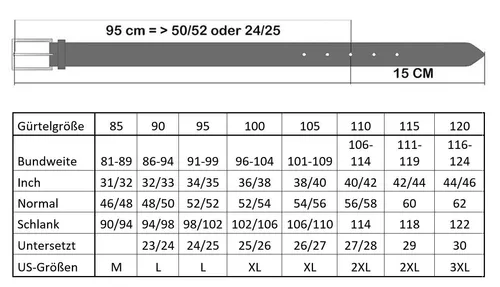 LLOYD Herren Ledergürtel 30 mm