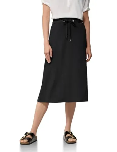 Damen Crepe Rock in A-Linie