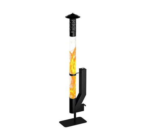 Meulbaty Feuerstelle Feuerrohr 157cm – Elegante Edelstahl Feuersäule