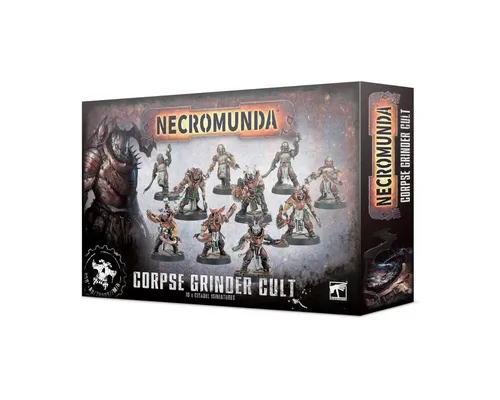 Games Workshop Corpse Grinder Cult 300-47 - Necromunda Modellbausatz - Plastikmodellbausatz für die Corpse Grinder Cult Gang mit 6 Skinners und 4 Initiaten. Ideal für kreative Bastler, die ihre Miniaturen individuell gestalten möchten.