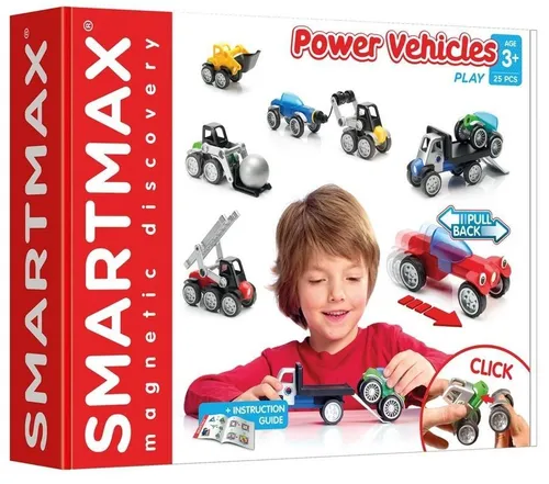 SmartMax Vehicles Mix - Fahrzeuge-Mix - Bunte Fahrzeuge aus stabilen Materialien, ideal für kreative Spielstunden und zur Förderung der Motorik bei Kleinkindern.