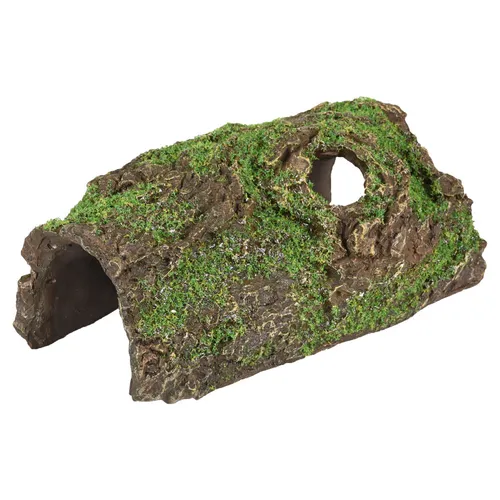 Flamingo Aquarium Dekoration Moza Rinde 20x12x8cm Kunststoff Rinde grün