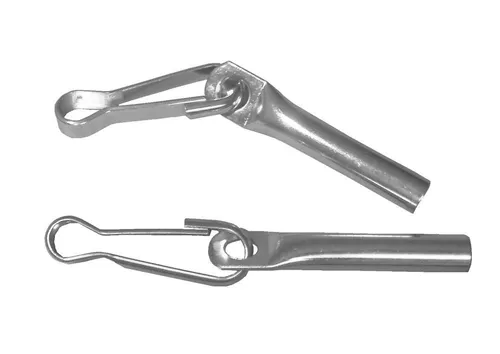 Miederhoff Anhänger 30 x Seilendverschluss mit Simplexhaken verzinkt für 8mm Seil