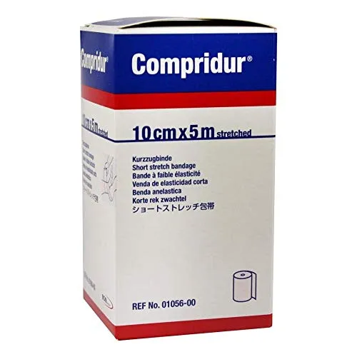 COMPRIDUR Kompr.Binde 10 cmx5 m - Effektive Wundversorgung - Binden für die optimale Kompression und Wundheilung, 1 St freiverkäuflich, ideal für die erste Hilfe und Sportverletzungen.