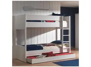 Vipack Bettschublade Lara - Kinderzimmermöbel mit praktischem Rollenauszug für einfachen Zugriff. Ideal für zusätzlichen Stauraum unter dem Einzel- oder Etagenbett der Serie Lara.