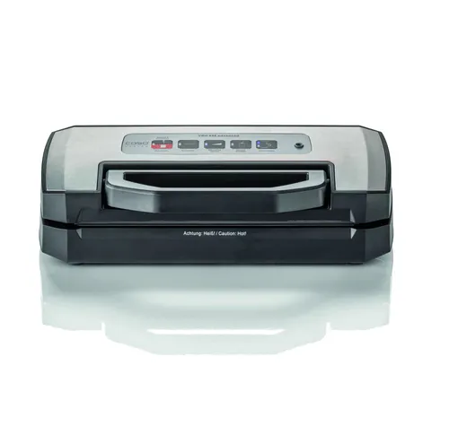 CASO VRH 490 advanced Vakuumierer - Folienschweißgerät für bis zu 100 Vakuumiervorgänge non-stop, mit herausnehmbarem Vakuumkammer und klappbarem Verschlussgriff