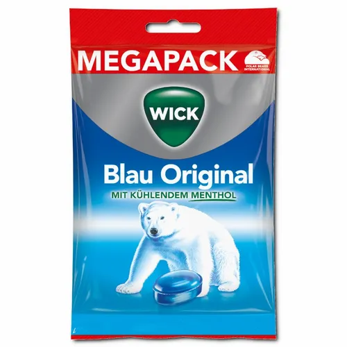 Wick Blau Original Megapack, Hals-Bonbon, 144g Beutel 13,33€/1kg