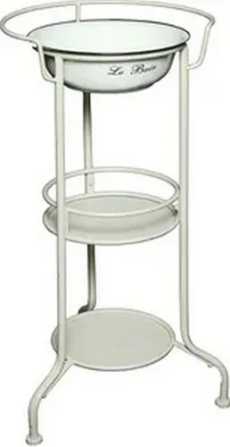 Deko-Impression Waschschüssel mit Ständer in weiß von Deko-Impression