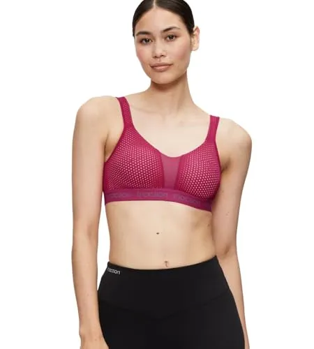 Triumph Damen Triaction Energy Lite Sport-BH, Cerise, 80B - Funktionsunterwäsche mit bügellosem Design, bietet ultimativen Halt und Atmungsaktivität für Komfort während des Trainings.