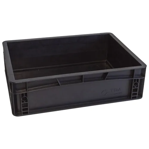 WETEC Lagerbehälter mit Unterfassgriff, ESD, 400 x 300 x 270 mm (Lagerbox Box)