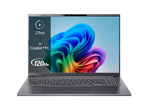 ACER Aspire 16 AI (A16-11M-X05M) mit 120 Hz Display Tastaturbeleuchtung, Copilot+ PC