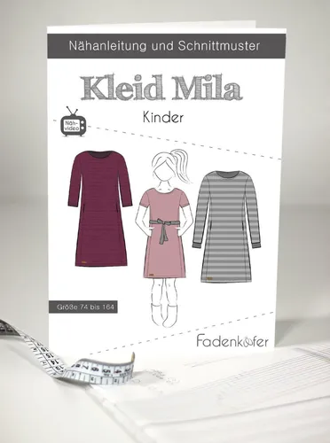 Schnittmuster Fadenkäfer Kleid Mila - Kinder
